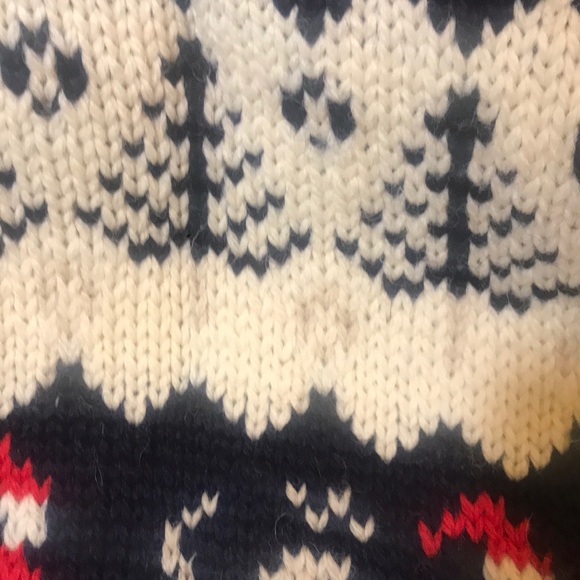100% British wool ski sweater lady/men fair isle L - Picture 5 of 7
